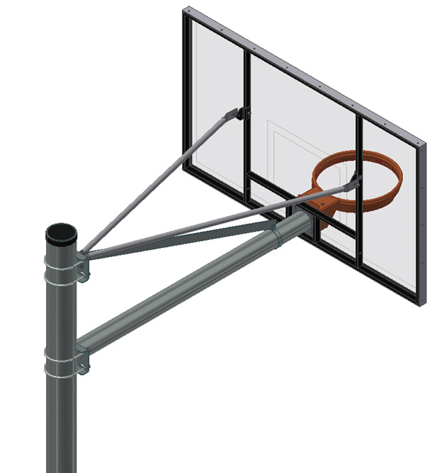 Gared Heavy Duty Playground Adjustable Straight Post