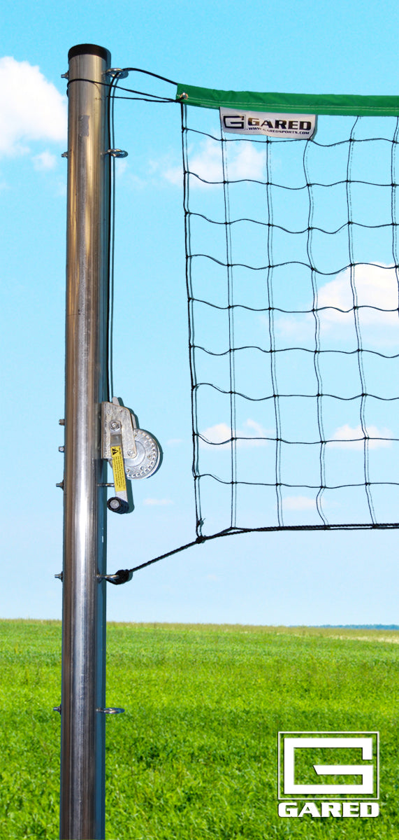 Gared 3-1/2” O.D. Sideout Outdoor Volleyball Semi-Permanent Standards