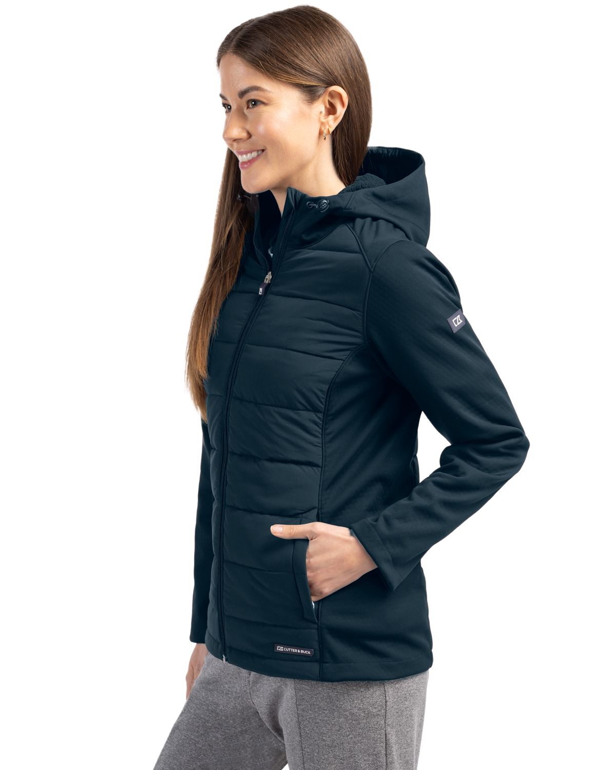 Cutter & Buck Women's Evoke Hybrid Full Zip Jacket