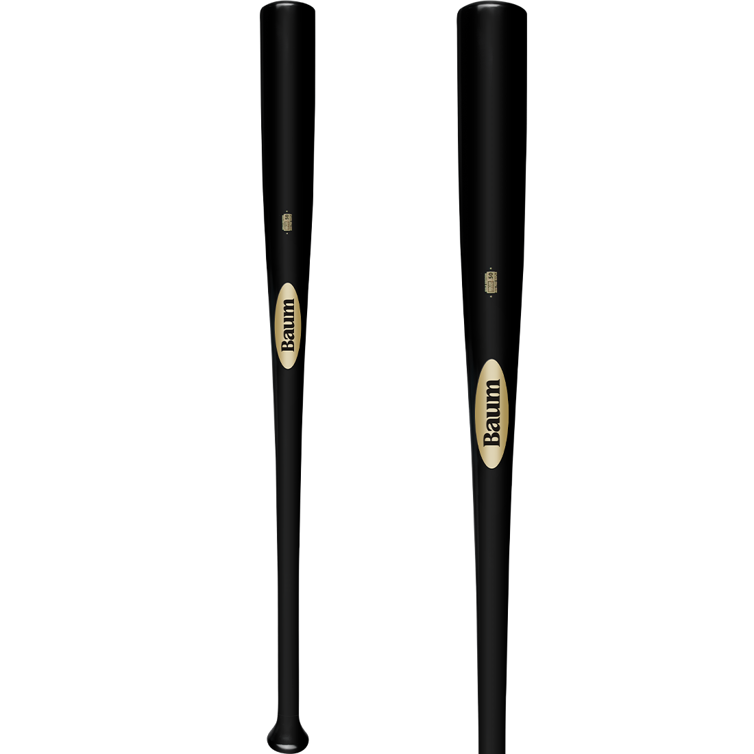 Baum Bat Gold Stock (-5) Maple Baseball Bat: BBMSGSTKPRO5-BK