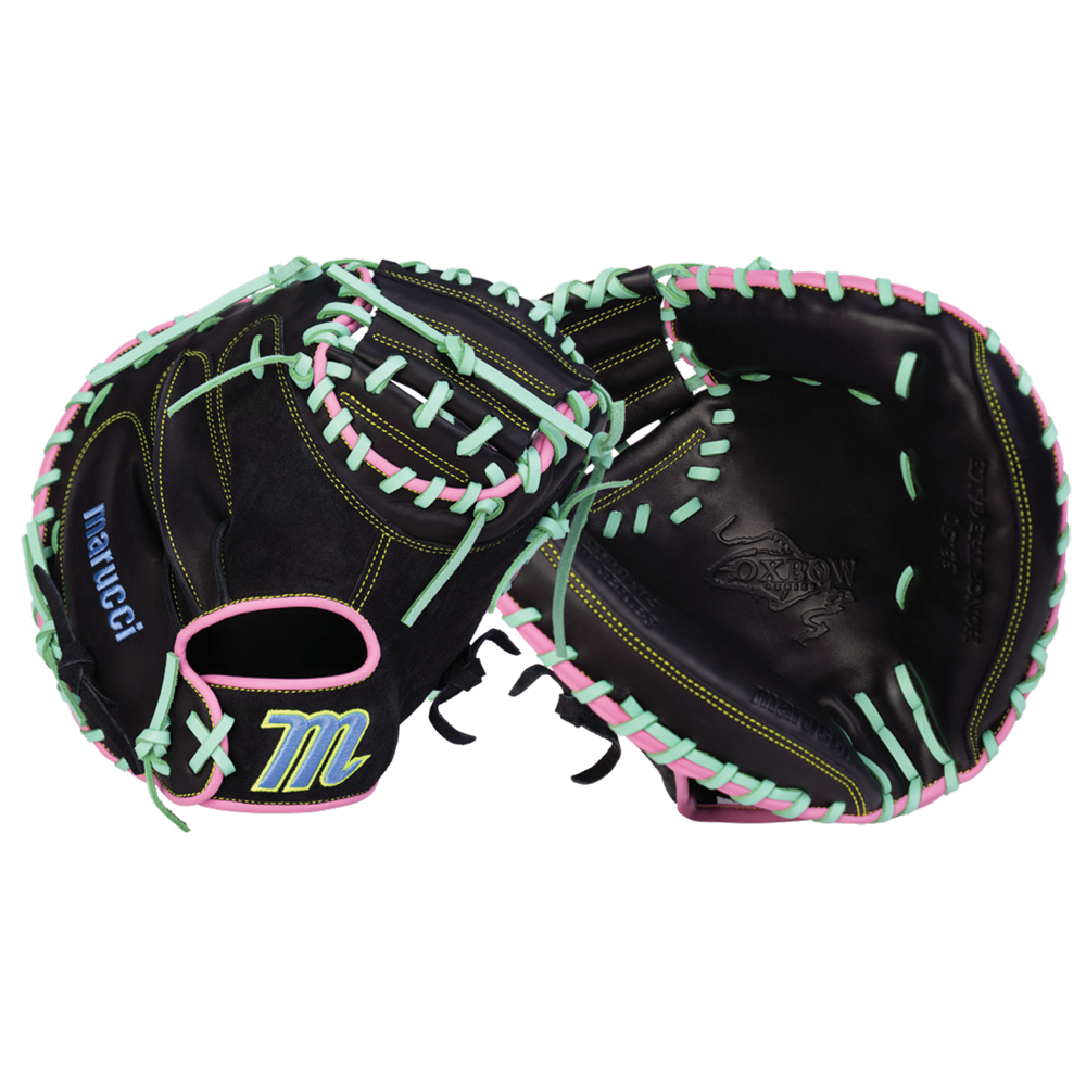 Marucci Oxbow 235C1 33.5" Baseball Catcher's Mitt: MFG4OX235C1-BK/RO