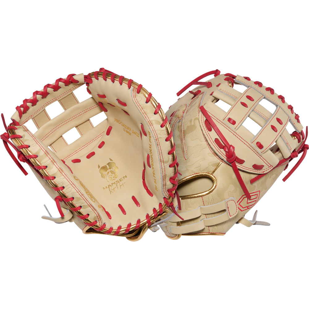 Rawlings Heart of the Hide 33" Kinzie Hansen K9 Fastpitch Catcher's Mitt: PROCM33FP-24CS