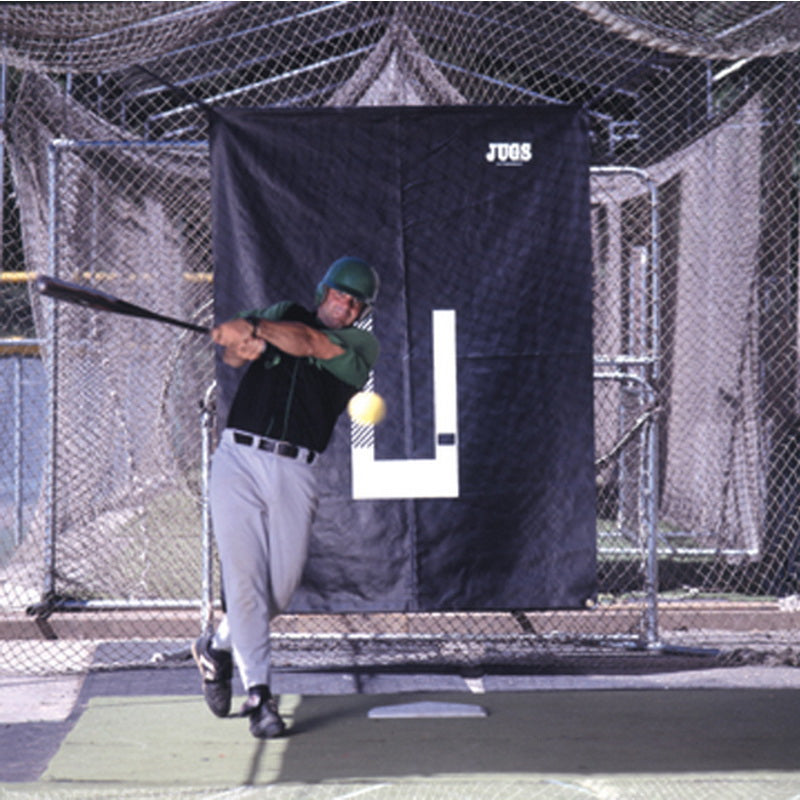 Rubber Batting Cage Backdrop and Pitcher's Trainer