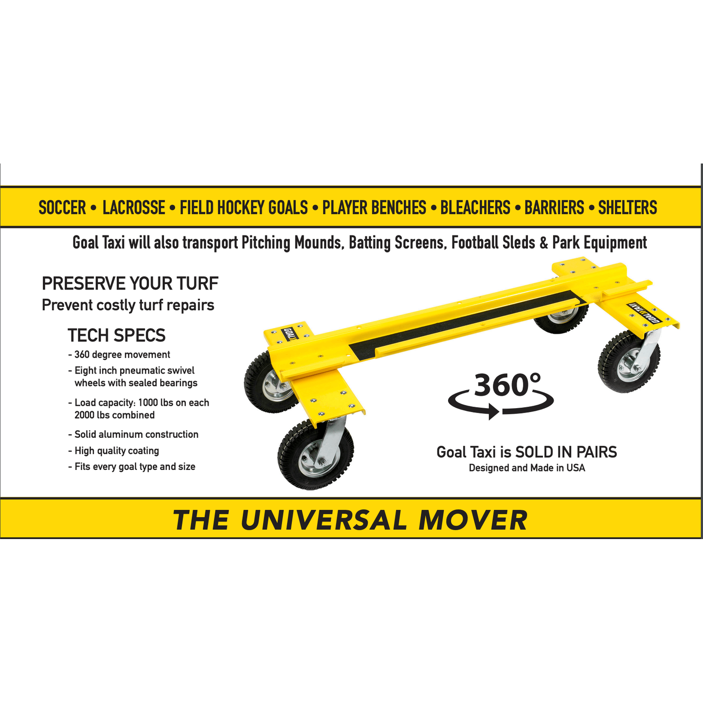Goal Taxi Universal Sports Equipment Mover