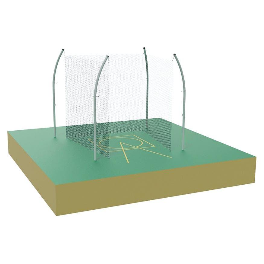 Jaypro Shot Put Cage 34.92 Degree Throwing Sector with Safety Nets SC-25