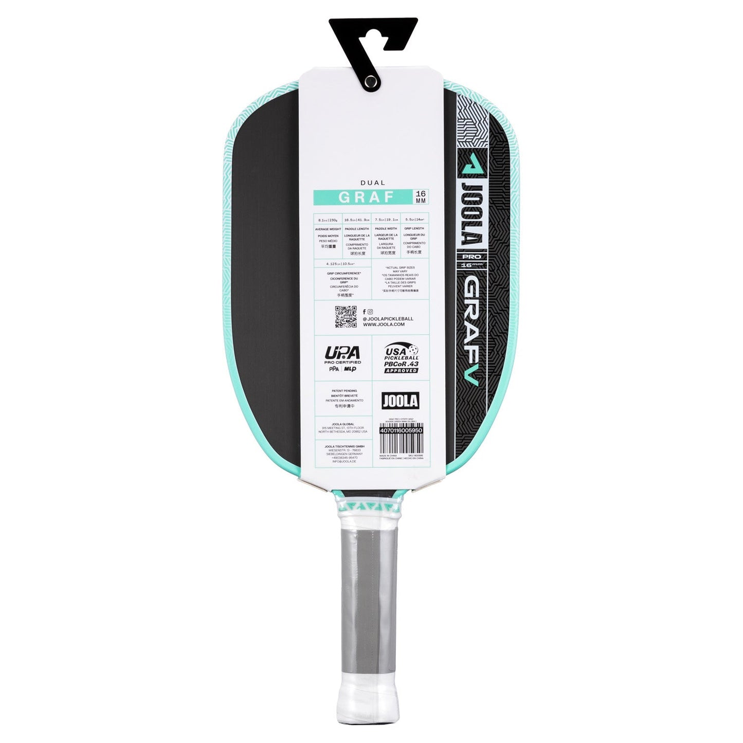JOOLA Graf Pro V Steffi Graf 16mm Paddle