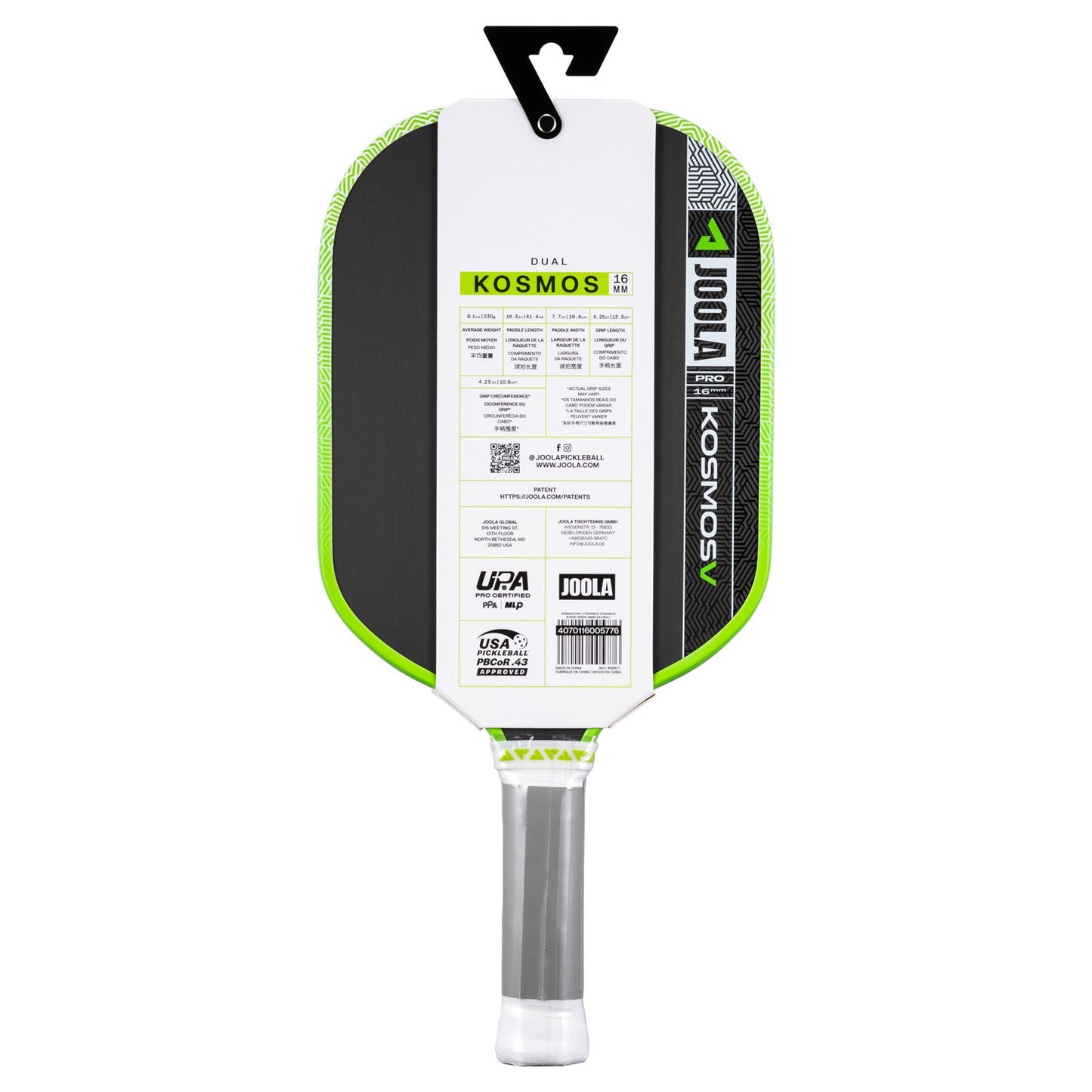 JOOLA Kosmos Pro V Tyson McGuffin 16mm Paddle