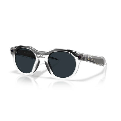 Oakley Meta HSTN Glasses: Transitions Grey / Transitions Lenses, Clear Frame