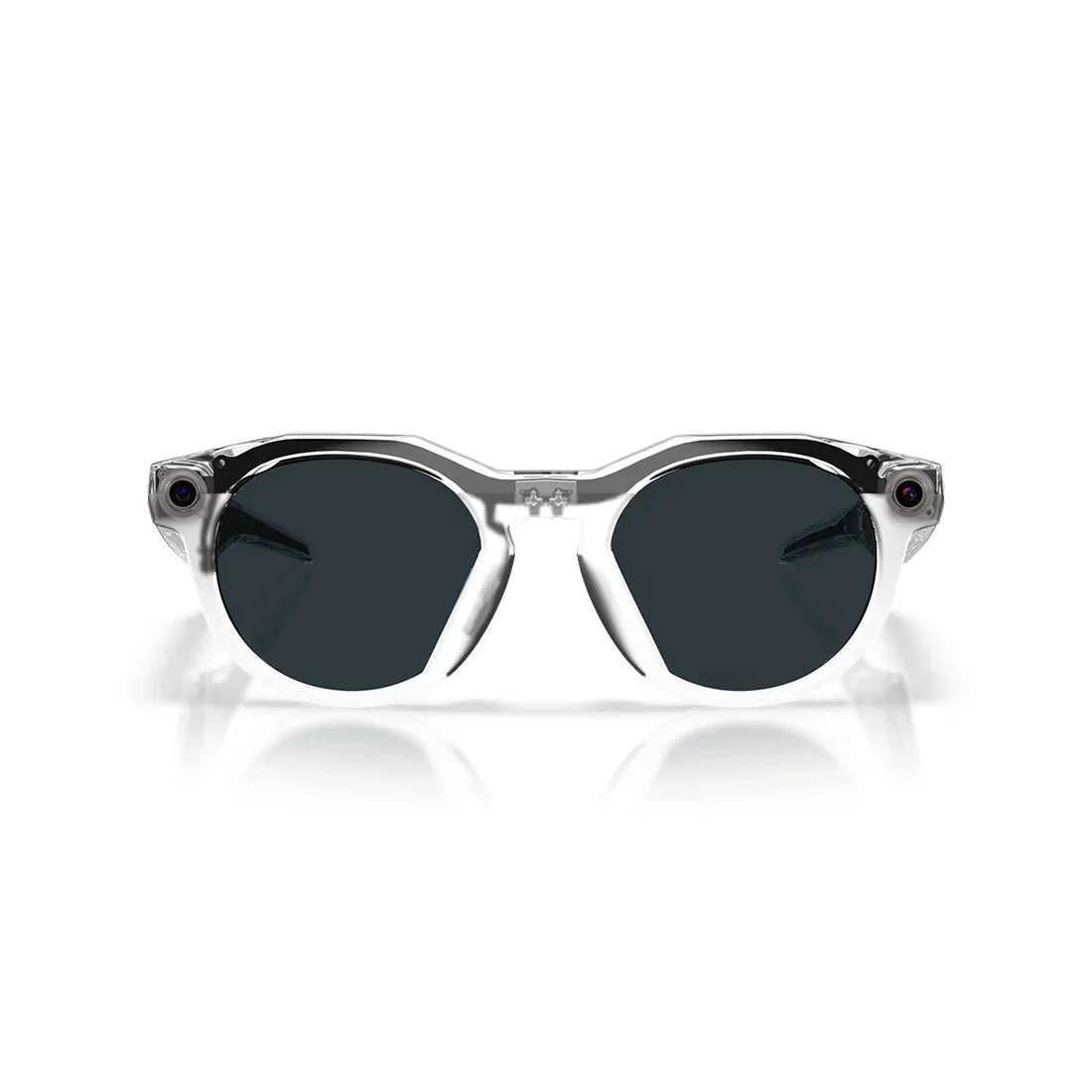 Oakley Meta HSTN Glasses: Transitions Grey / Transitions Lenses, Clear Frame