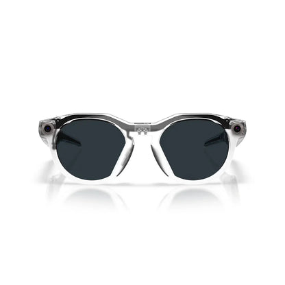 Oakley Meta HSTN Glasses: Transitions Grey / Transitions Lenses, Clear Frame