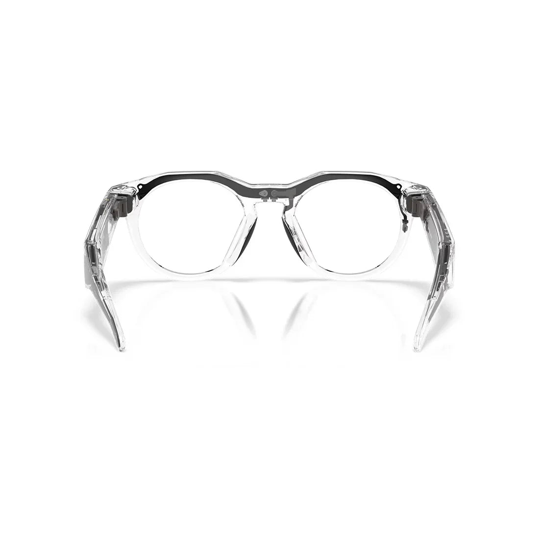 Oakley Meta HSTN Glasses: Transitions Grey / Transitions Lenses, Clear Frame
