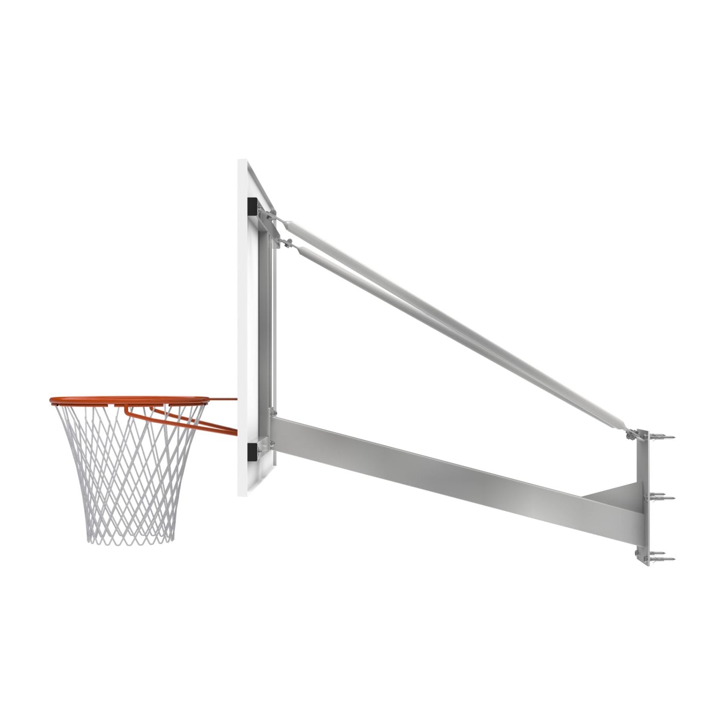120 x 90 cm Wall-Mounted Basketball Hoop (120 cm Overhang)