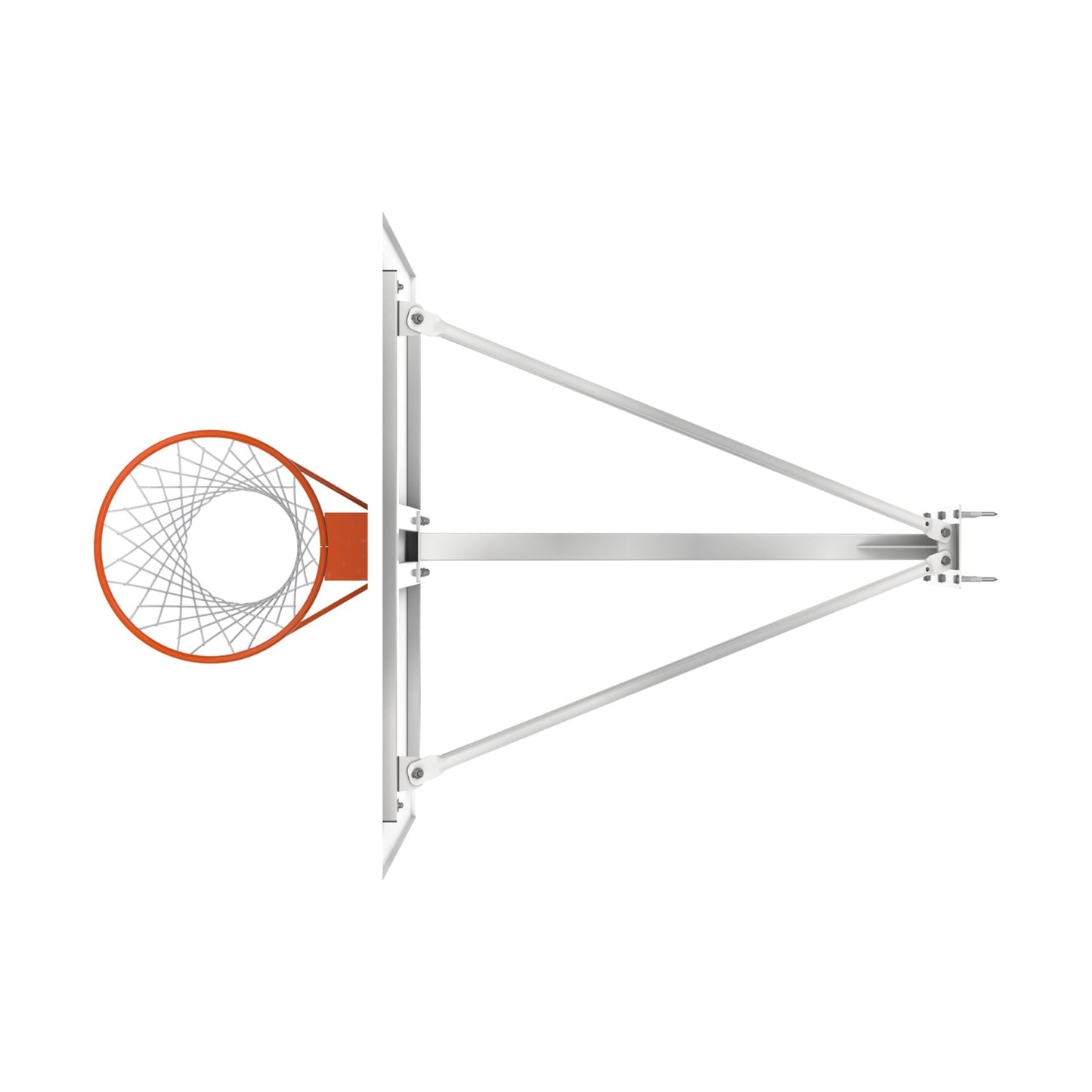 120 x 90 cm Wall-Mounted Basketball Hoop (120 cm Overhang)