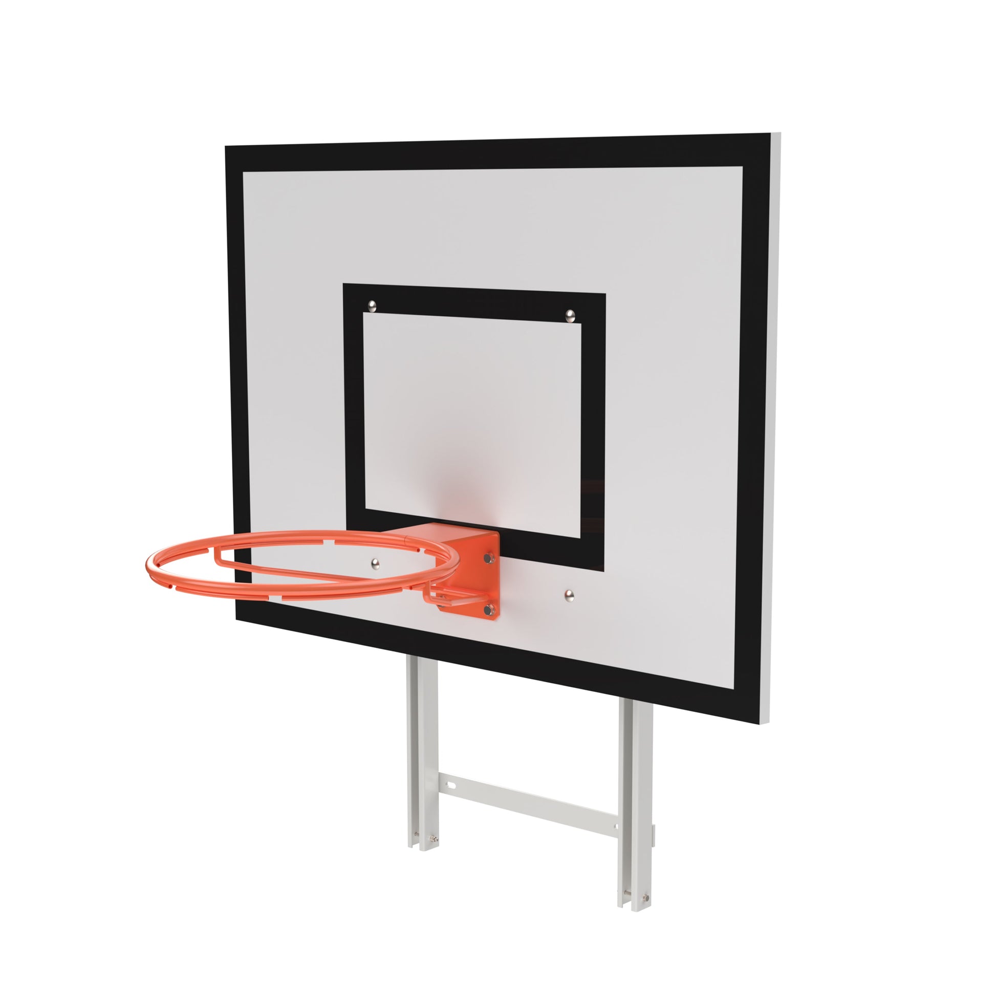 120 x 90 cm Wall-Mounted Basketball Hoop (18 cm Overhang)