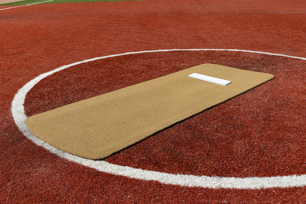 Portolite Baseball Pro Spiked Game Mat with No Lines