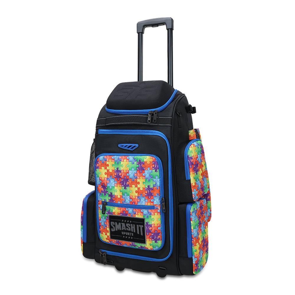 Smash Ops Lil’ Guerrilla Hybrid Roller/Bat Pack Bag - Autism Awareness