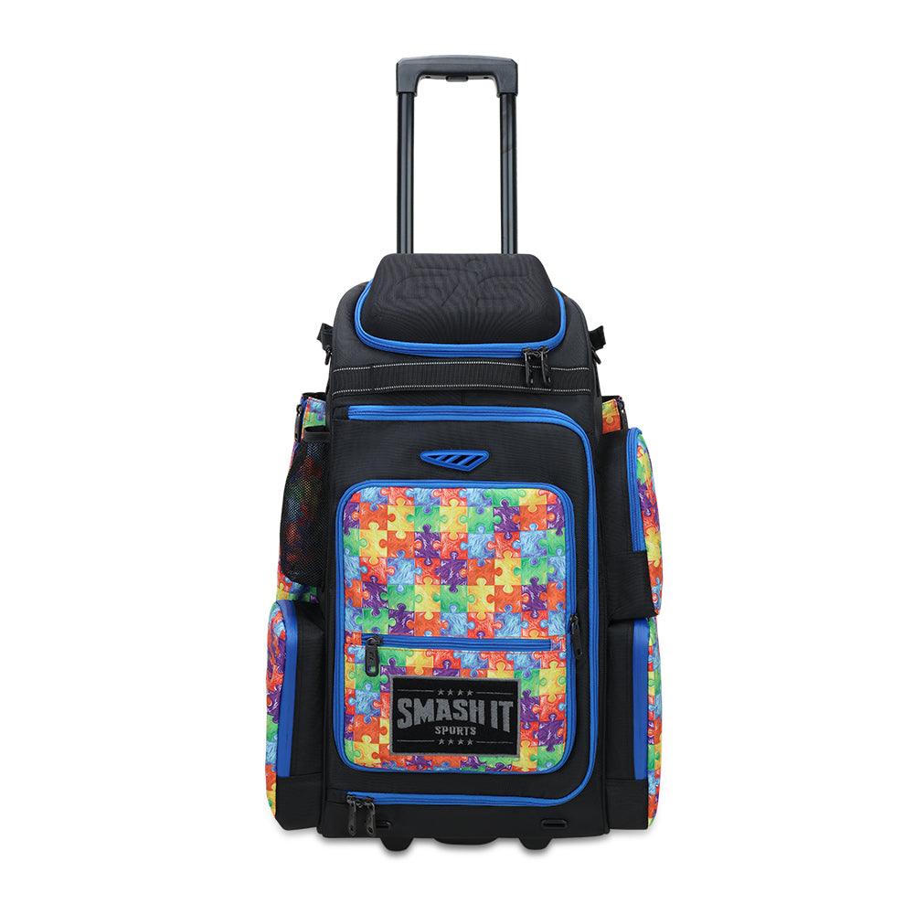 Smash Ops Lil’ Guerrilla Hybrid Roller/Bat Pack Bag - Autism Awareness