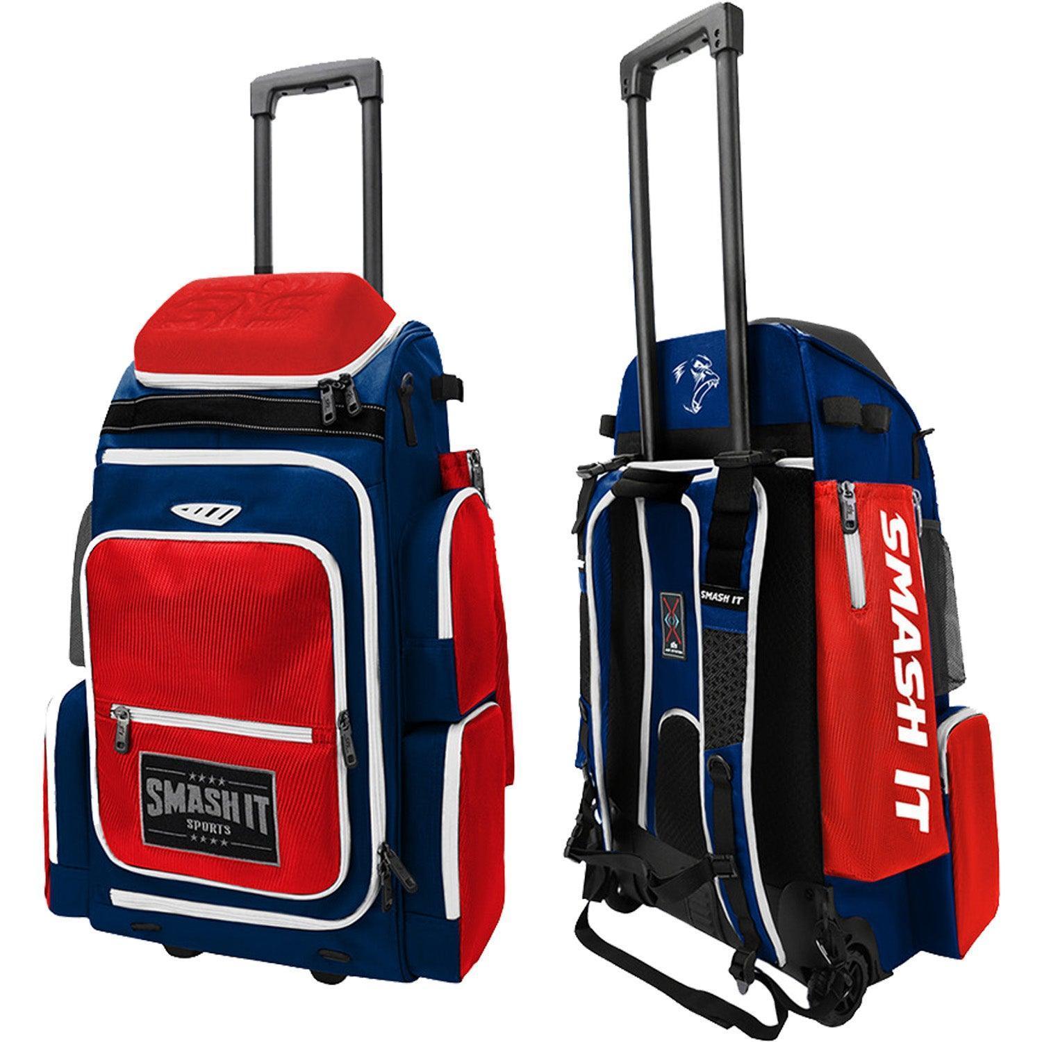 Smash Ops Lil’ Guerrilla Hybrid Roller/Bat Pack Bag - Red/Navy