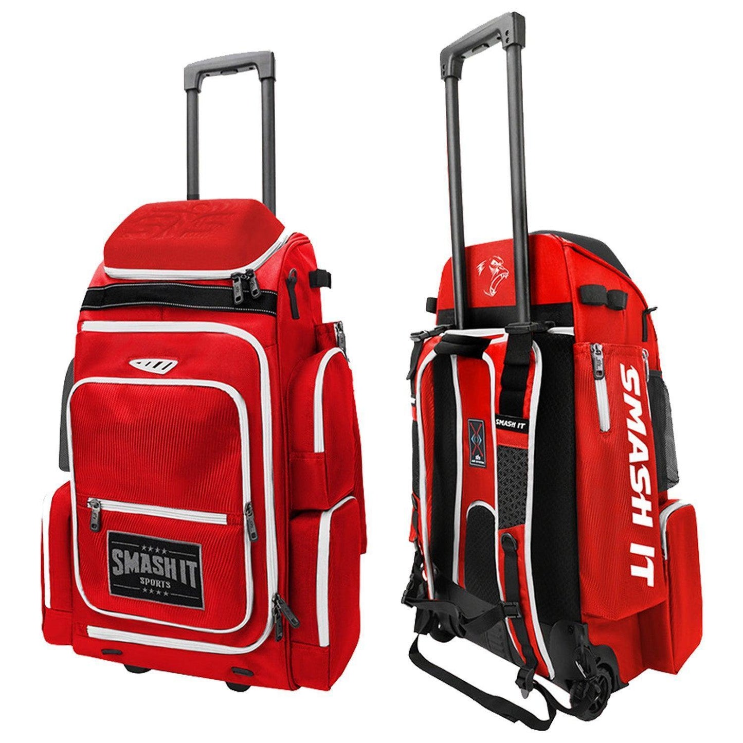 Smash Ops Lil’ Guerrilla Hybrid Roller/Bat Pack Bag - Red/White