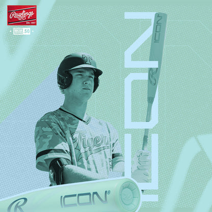 2026 Rawlings Icon (-3) BBCOR Baseball Bat: RBB6I3