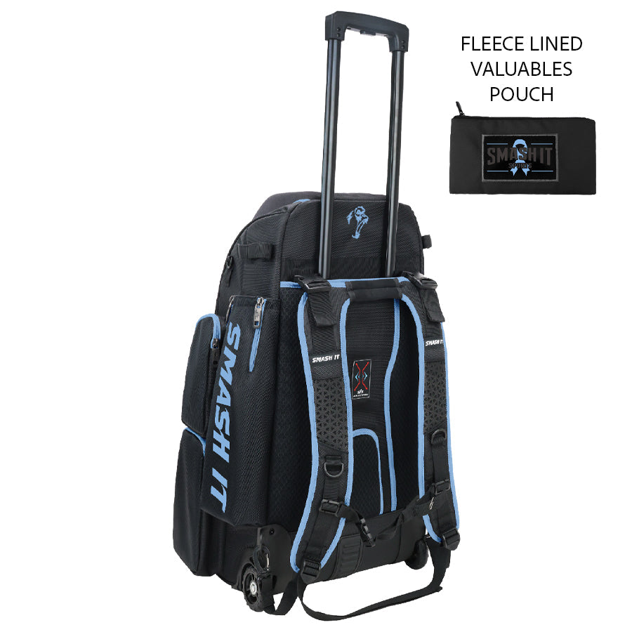 Smash Ops Lil’ Guerrilla Hybrid Roller/Bat Pack Bag - Carolina Cancer Awareness