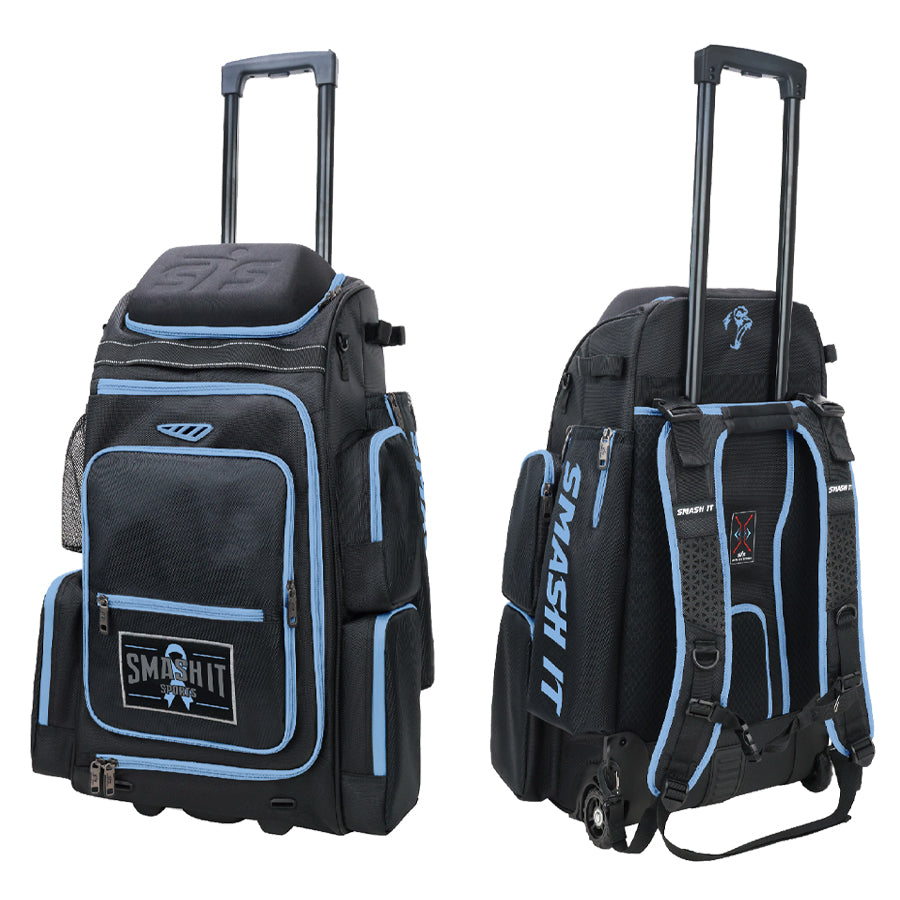 Smash Ops Lil’ Guerrilla Hybrid Roller/Bat Pack Bag - Carolina Cancer Awareness