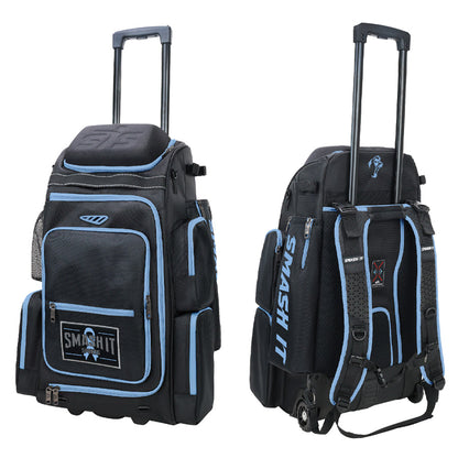 Smash Ops Lil’ Guerrilla Hybrid Roller/Bat Pack Bag - Carolina Cancer Awareness