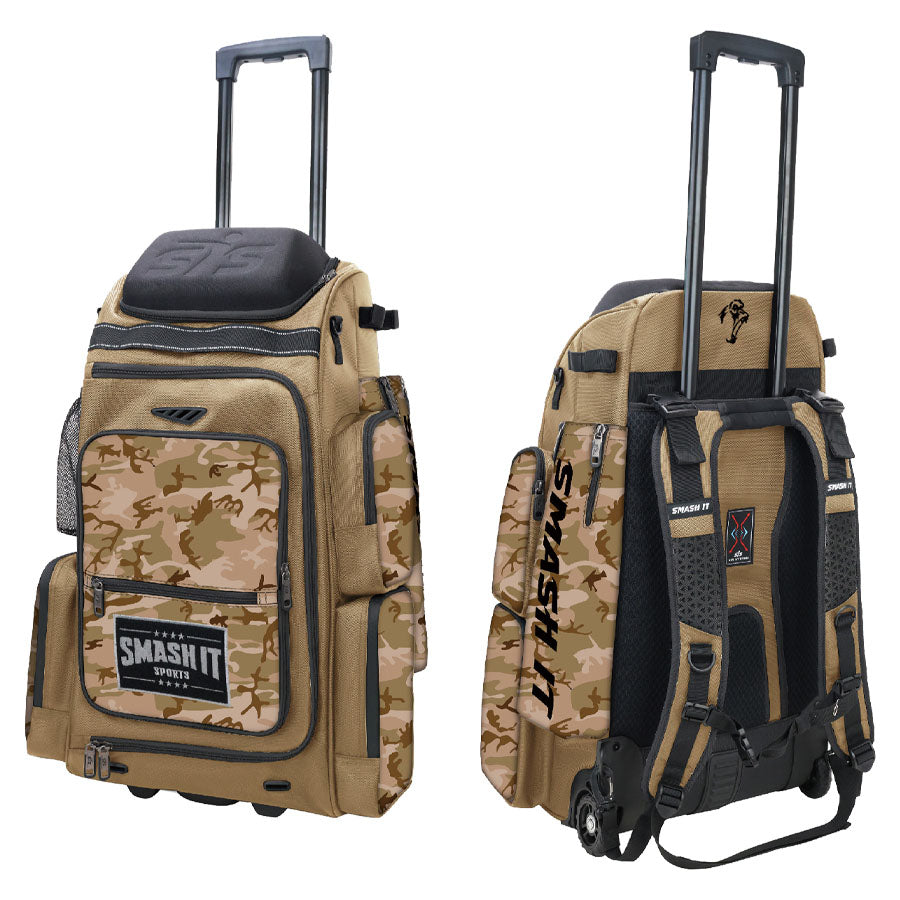 Smash Ops Lil’ Guerrilla Hybrid Roller/Bat Pack Bag - Desert Camo
