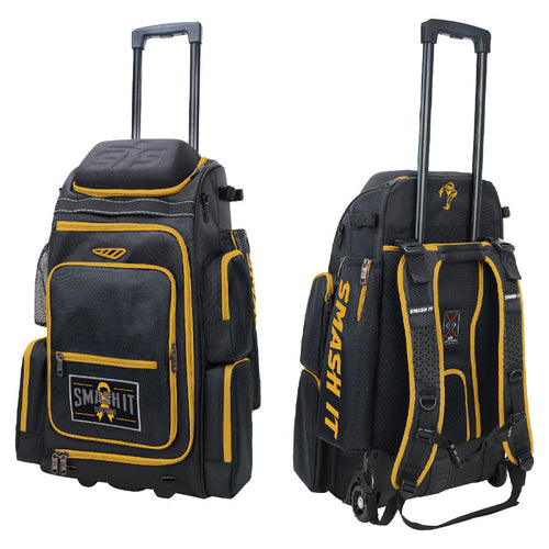 Smash Ops Lil’ Guerrilla Hybrid Roller/Bat Pack Bag - Gold Cancer Awareness