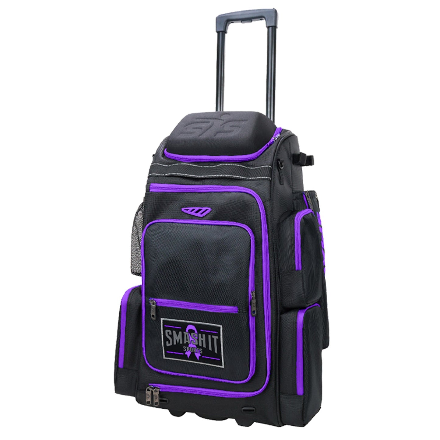 Smash Ops Lil’ Guerrilla Hybrid Roller/Bat Pack Bag - Purple Cancer Awareness