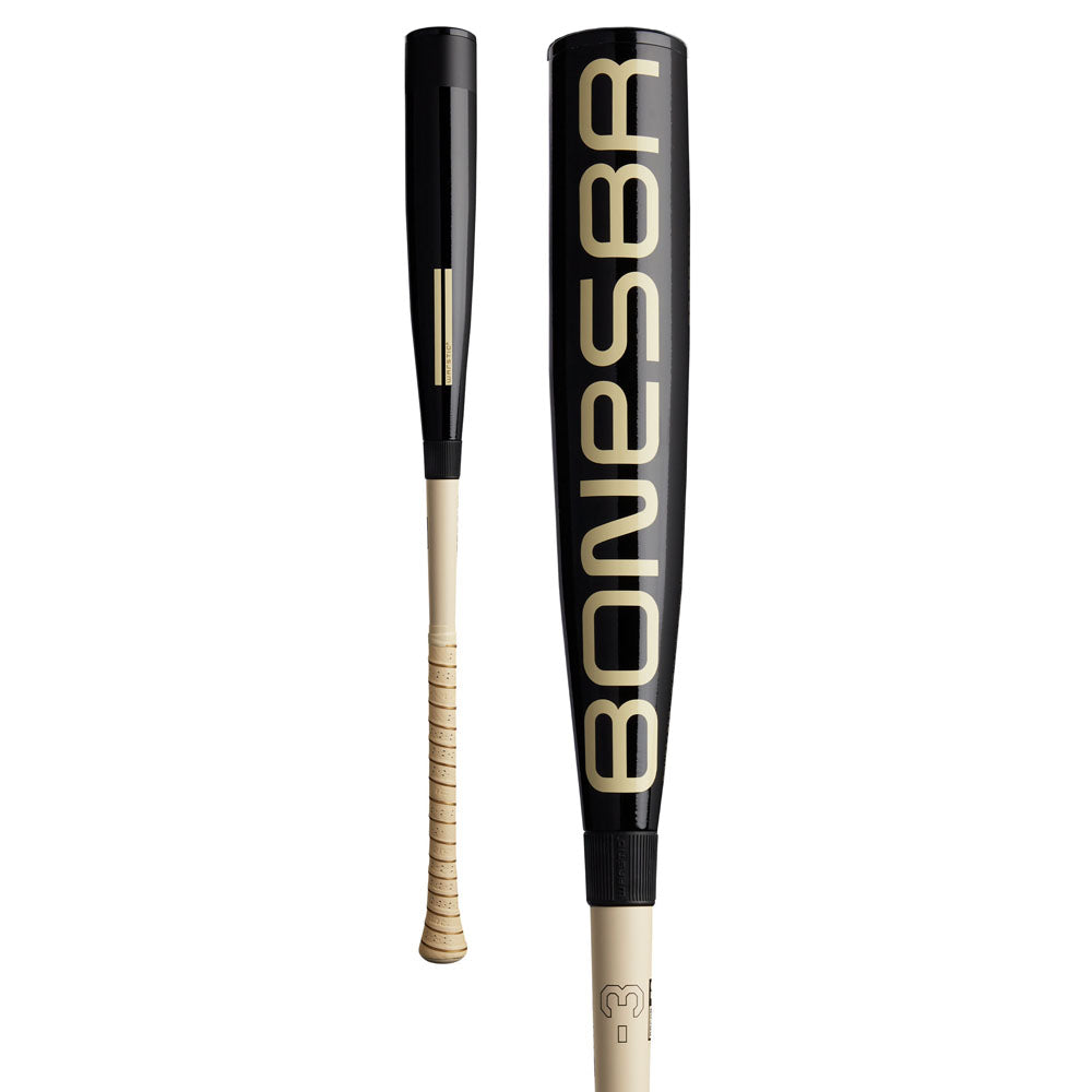 2025 Warstic Bonesaber Hybrid Black Cobra (-3) BBCOR Baseball Bat: MBBSRHB25BK3