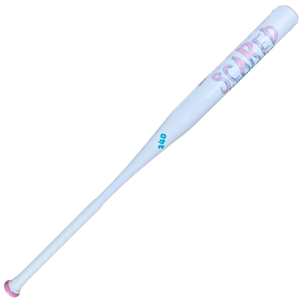 2026 Short Porch Scared Summer Series White/Pink USSSA Slowpitch Softball Bat
