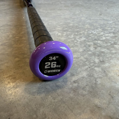 2026 Worth Mutant Purple Haze XXL USSSA Slowpitch Softball Bat - WSU6MUTX