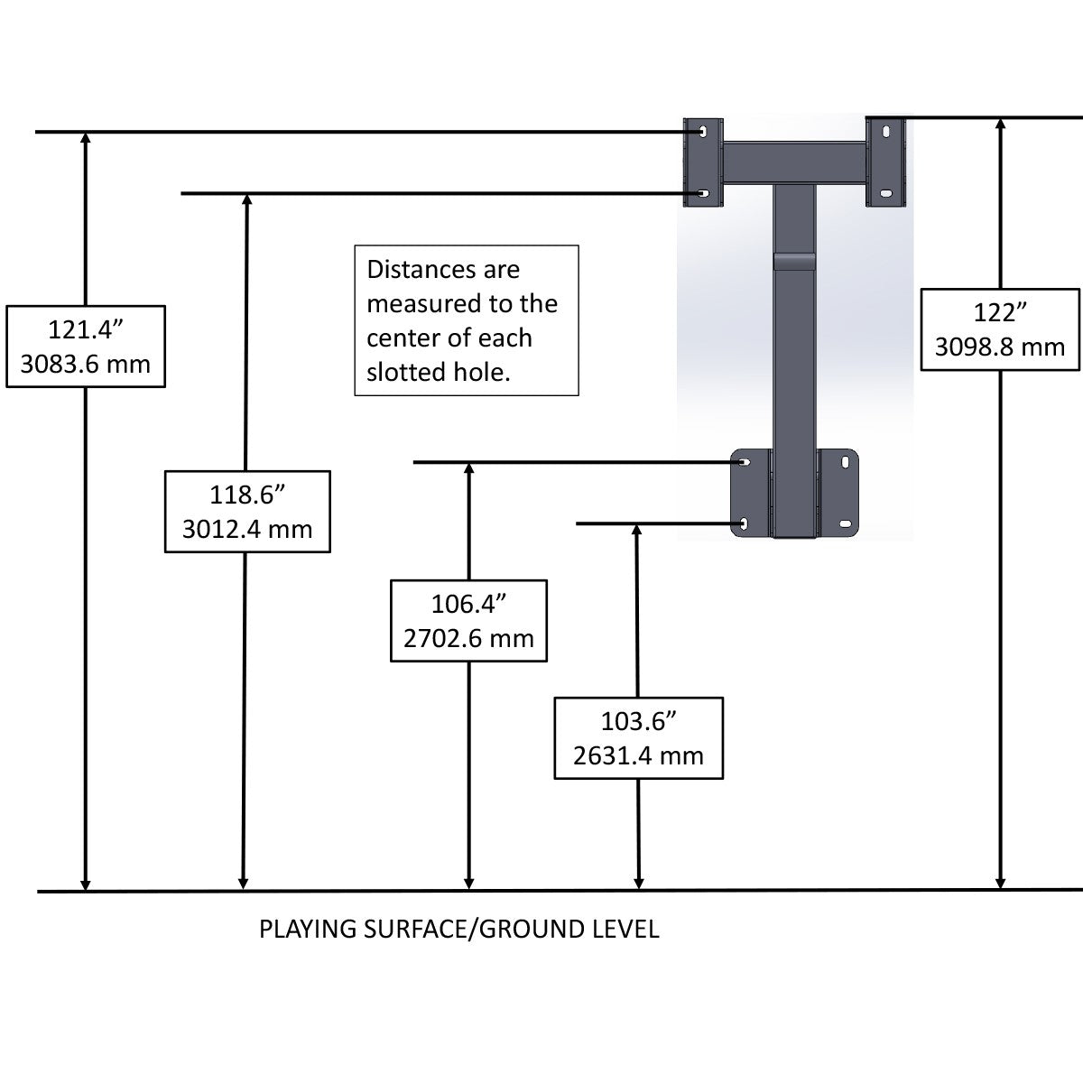 Goaliath GoTek54 Wall-Mounted Basketball Hoop