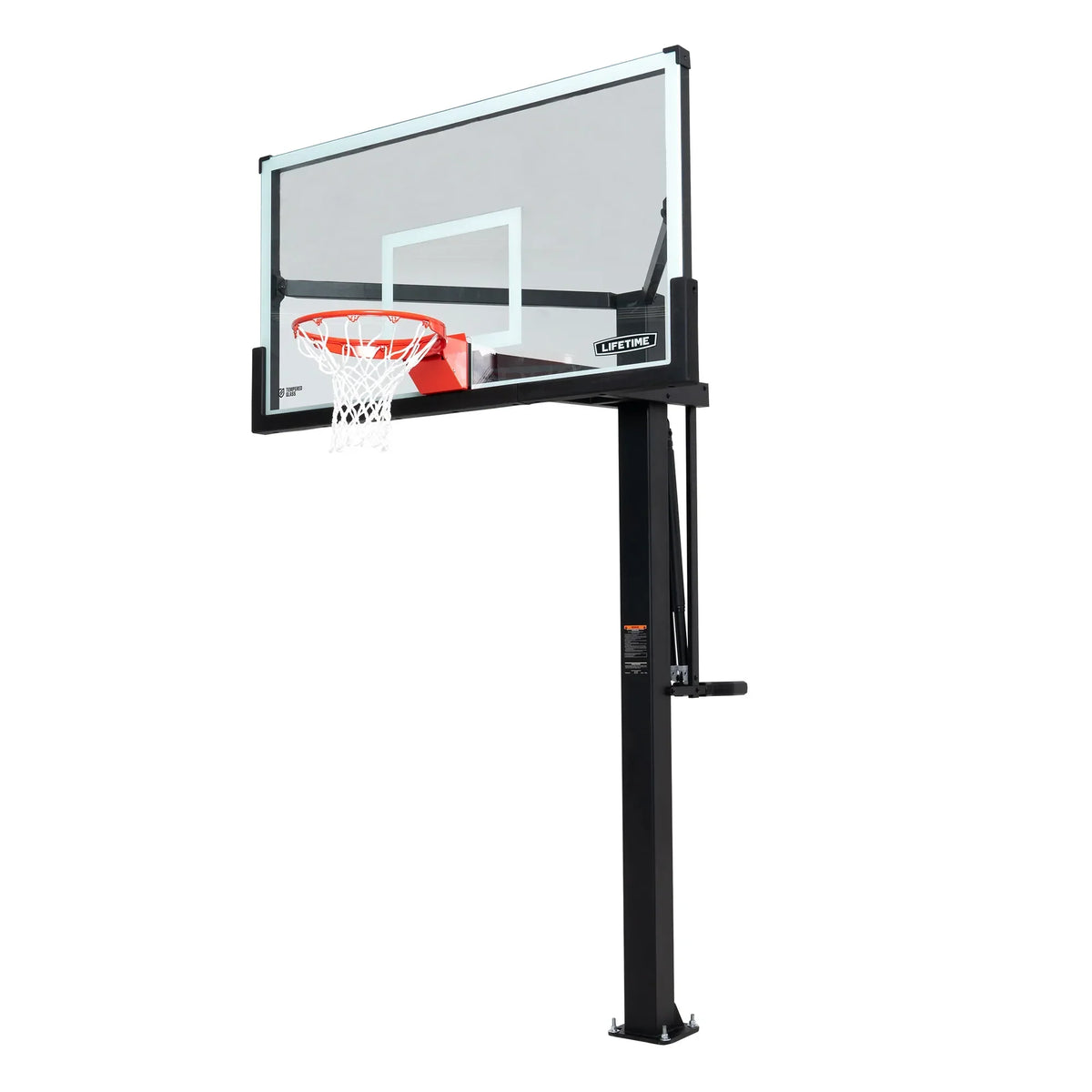 Lifetime Mammoth Bolt Down Basketball Hoop (72-Inch Tempered Glass)