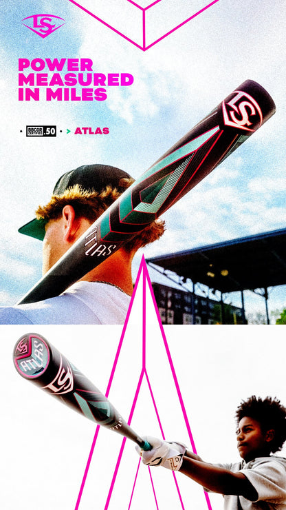 2025 Louisville Slugger Atlas (-3) BBCOR Baseball Bat: WBL2968010 (DEMO)