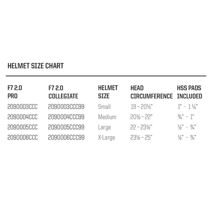 2026 Schutt F7 2.0 Collegiate Football Helmet with attached Facemask
