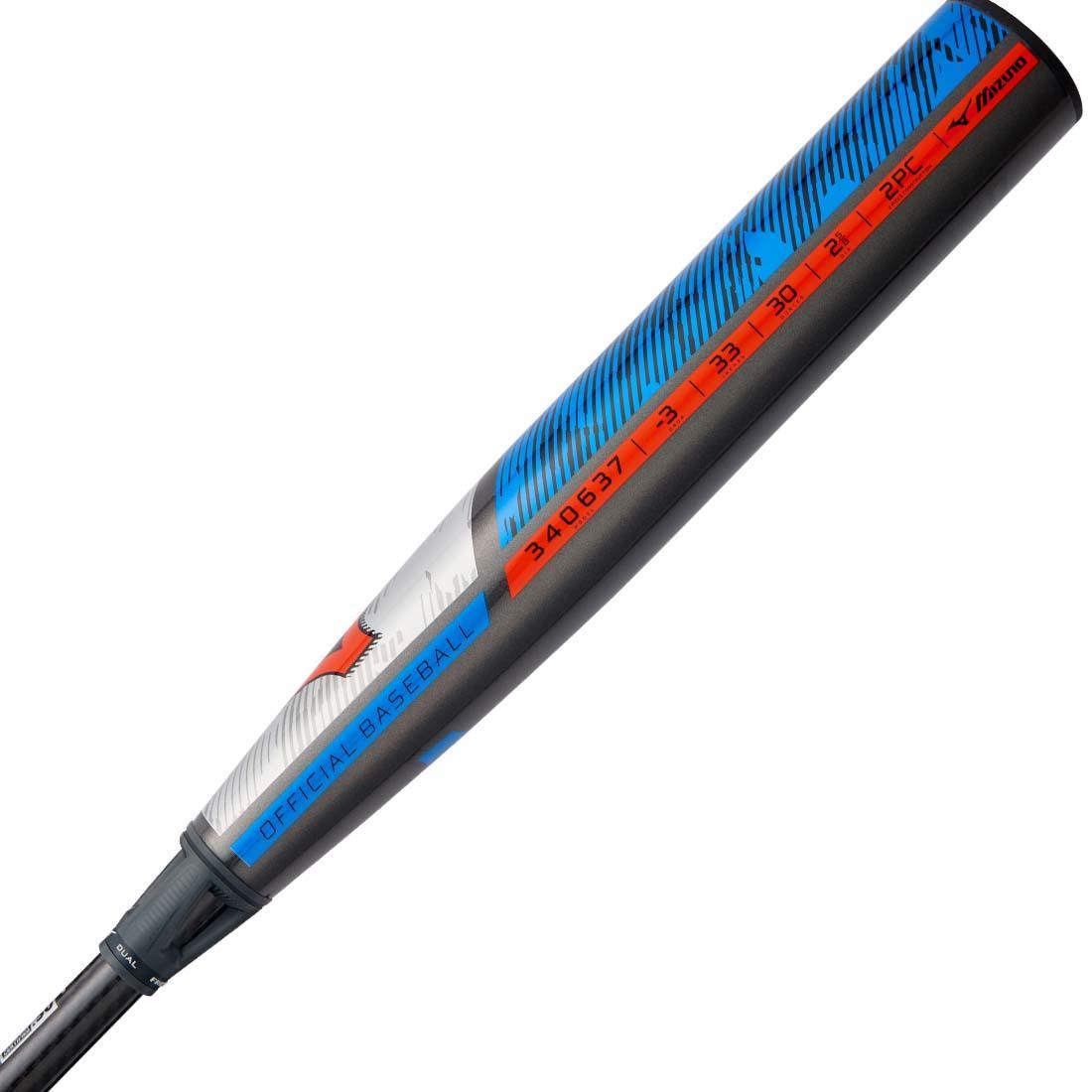 2023 Mizuno B23-PWR CRBN (-3) BBCOR Baseball Bat: 340637