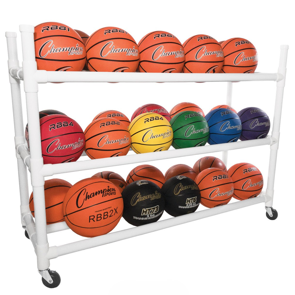 Champion Sports 30 Basketball Heavy-Duty Cart