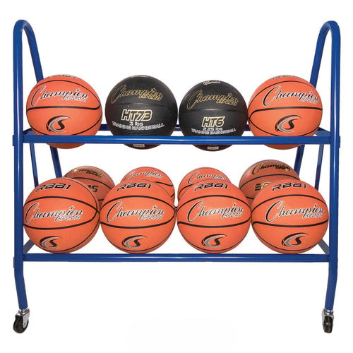 Champion Sports 12 Ball Deluxe Heavy-Duty Cart