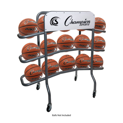 Champion Sports 3-Tier Pro Basketball Rack
