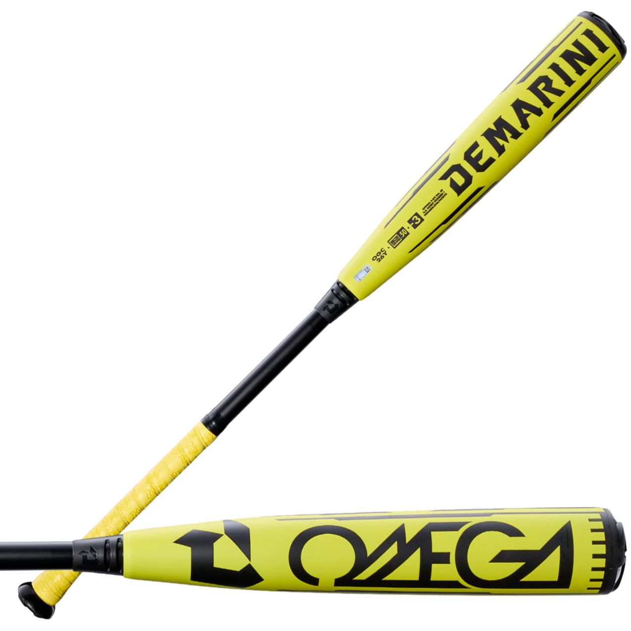 DeMarini Adult 2026 Omega Electric Yellow -3 BBCOR Baseball Bat
