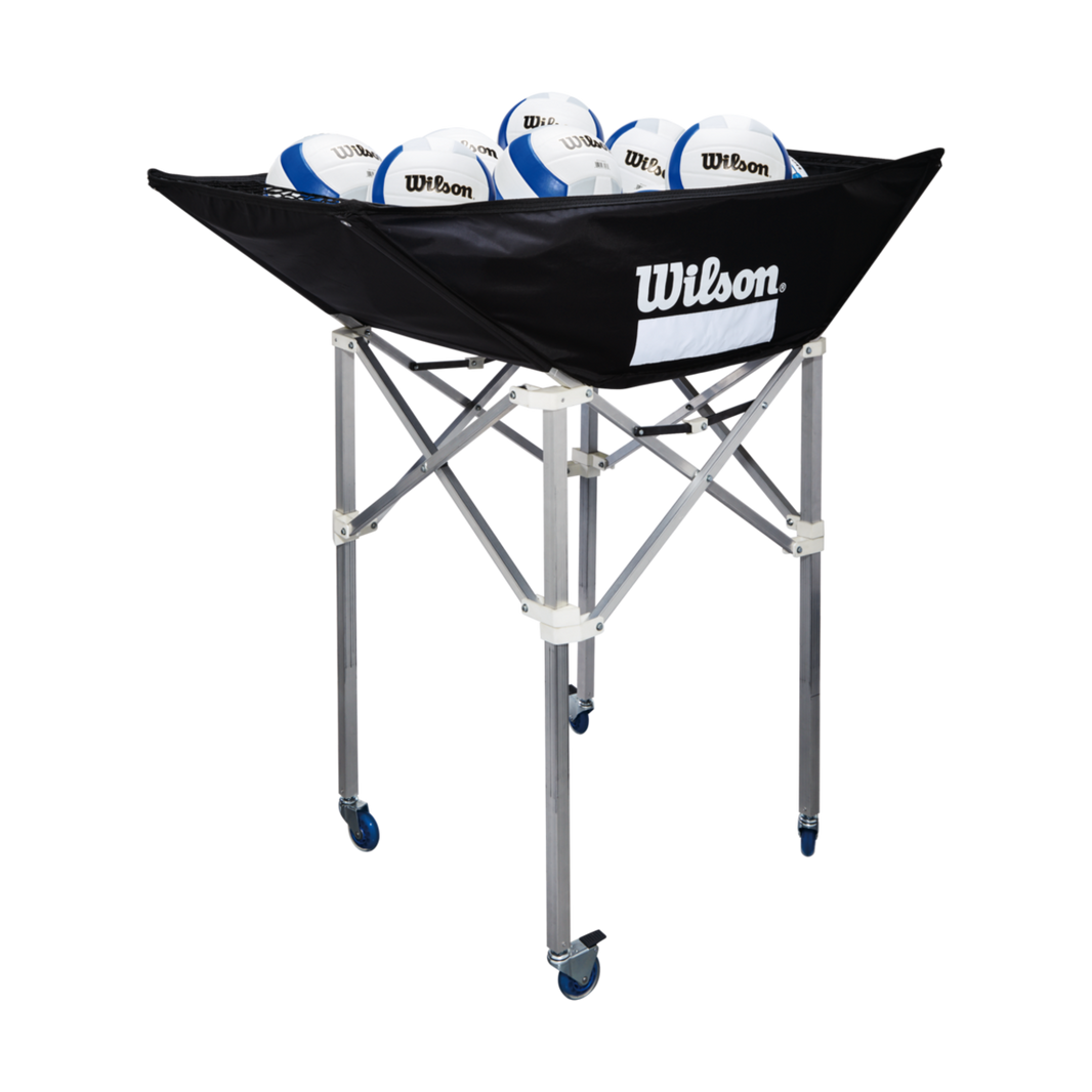 Wilson Indoor Stand Up 24 Ball Capacity Volleyball Cart