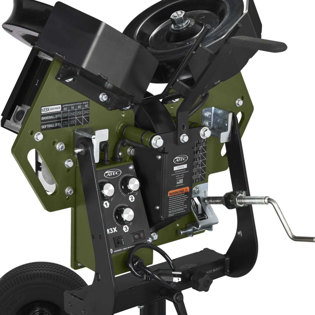 Atec M3X 2.0 Softball Training Machine On Caddypod Softball
