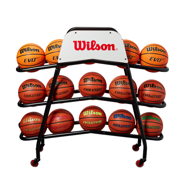Wilson Deluxe 15 Ball Capacity Basketball Cart