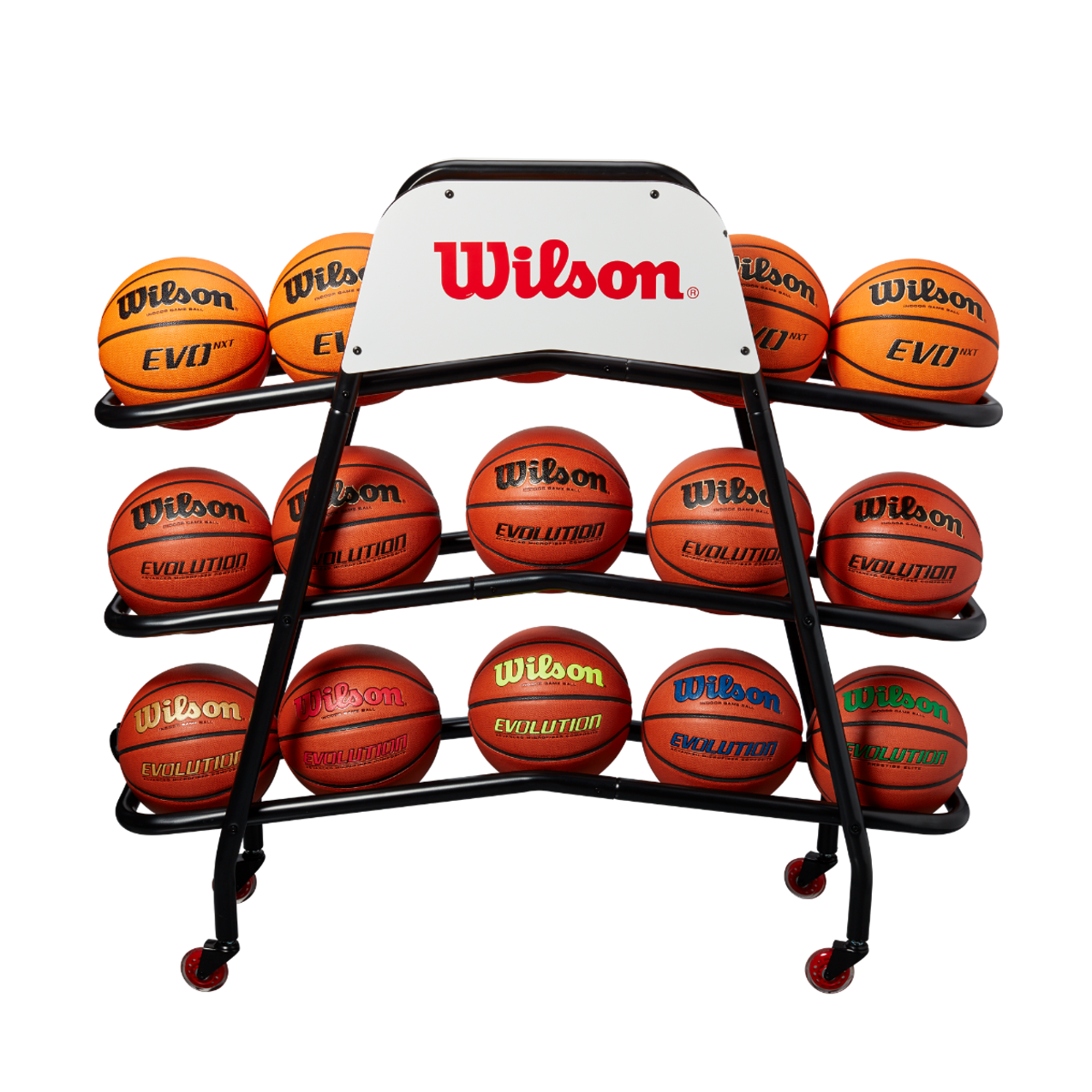 Wilson Deluxe 15 Ball Capacity Basketball Cart