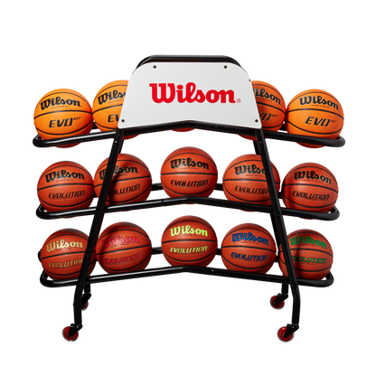 Wilson Deluxe 15 Ball Capacity Basketball Cart