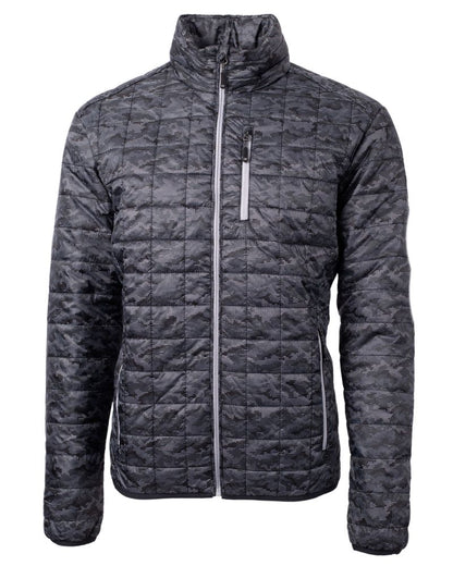 Cutter & Buck Men's Rainier Recycled Insulated Printed Puffer Full Zip Jacket