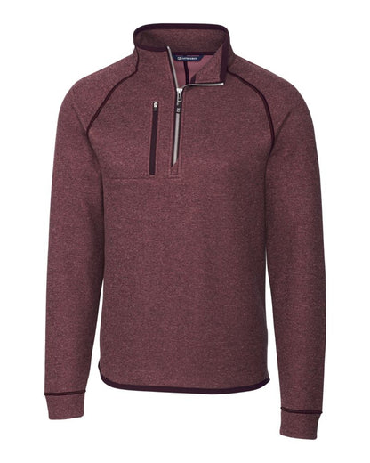 Cutter & Buck Men's Mainsail Sweater-Knit Half Zip Jacket