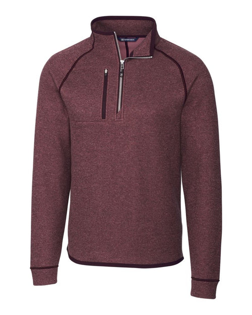 Cutter & Buck Men's Mainsail Sweater-Knit Half Zip Jacket
